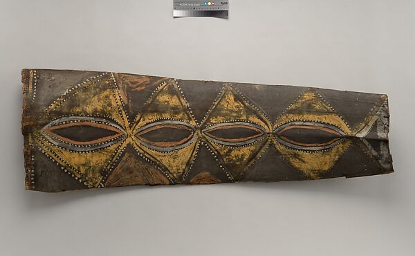 Painting from a Ceremonial House Ceiling, Mundik, Kalaba, Sago palm spathe, paint, Kwoma 