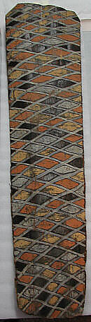 Painting from a Ceremonial House Ceiling, Gwoiyap, Amachi Kalaba, Sago palm spathe, paint, Kwoma, Kalaba clan
