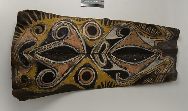 Painting from a Ceremonial House Ceiling, Masau, Abgwala Kalaba, Sago palm spathe, paint, Kwoma, Abgwala Kalaba clan