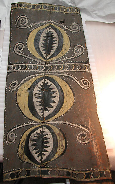 Painting from a Ceremonial House Ceiling, Masau, Abgwala Kalaba, Sago palm spathe, paint, Kwoma, Abgwala Kalaba clan