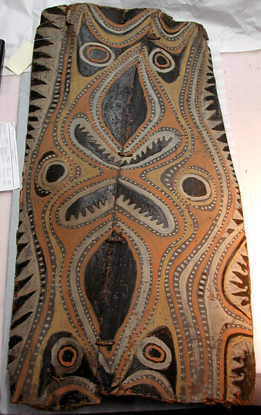 Painting from a Ceremonial House Ceiling, Yinongwut, Sunggwei Wanyi, Sago palm spathe, paint, Kwoma, Sunggwei Wanyi clan