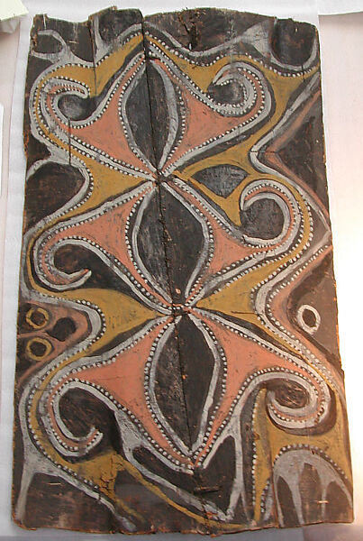 Painting from a Ceremonial House Ceiling, Yindaka, Sunggwei Wanyi, Sago palm spathe, paint, Kwoma, Sunggwei Wanyi clan