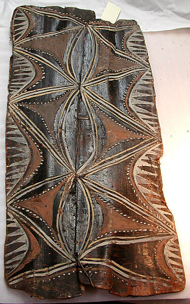 Painting from a Ceremonial House Ceiling, Yindaka, Sunggwei Wanyi, Sago palm spathe, paint, Kwoma, Sunggwei Wanyi clan