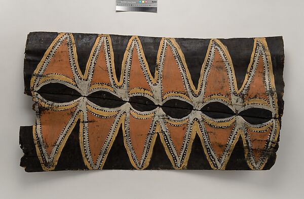 Painting from a Ceremonial House Ceiling, Numei, Amachi Kalaba, Sago palm spathe, paint, Kwoma, Amachi-Kalaba clan 