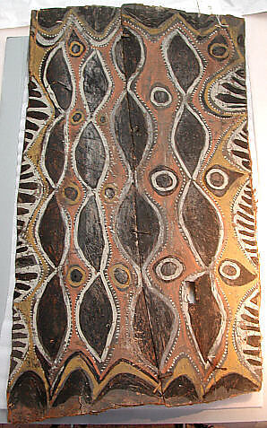 Painting from a Ceremonial House Ceiling, Yinongwut, Sunggwei Wanyi, Sago palm spathe, paint, Kwoma, Sunggwei Wanyi clan