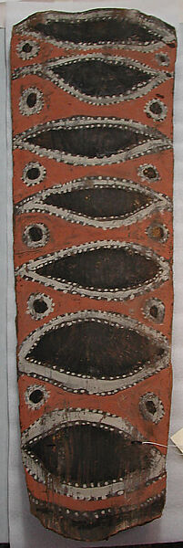 Painting from a Ceremonial House Ceiling, Kwanggi, Kalaba, Sago palm spathe, paint, Kwoma, Kalaba clan