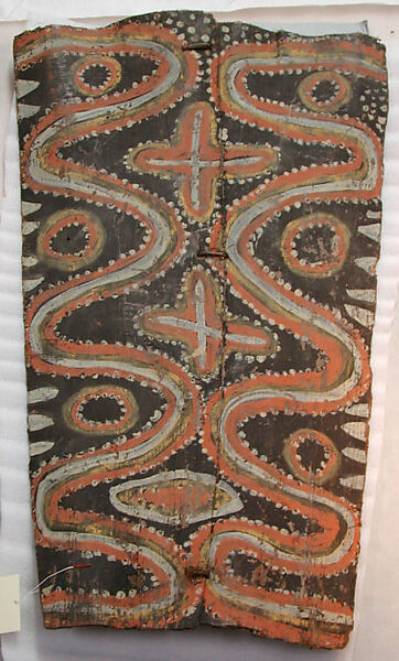 Painting from a Ceremonial House Ceiling, Kulumb, Simberaga Wanyi, Sago palm spathe, paint, Kwoma, Wanyi clan