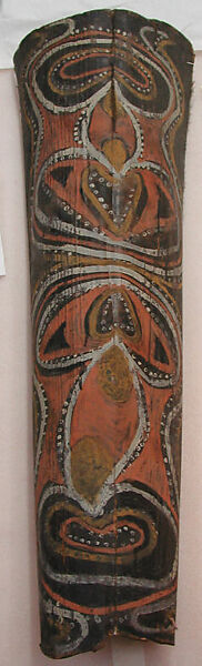 Painting from a Ceremonial House Ceiling, Mburrnggei, Amachi-Kalaba, Sago palm spathe, paint, Kwoma, Amachi-Kalaba clan