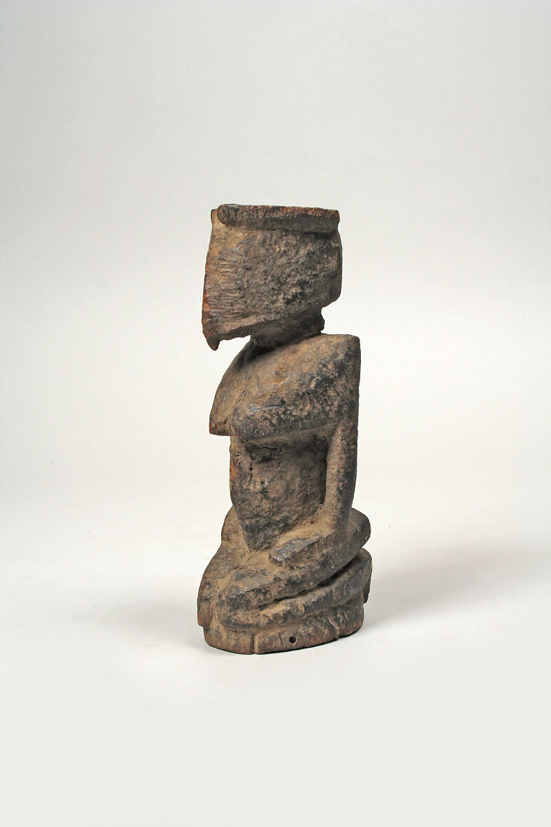 Figure: Kneeling Female, Wood, Dogon or Tellem  peoples (?) 