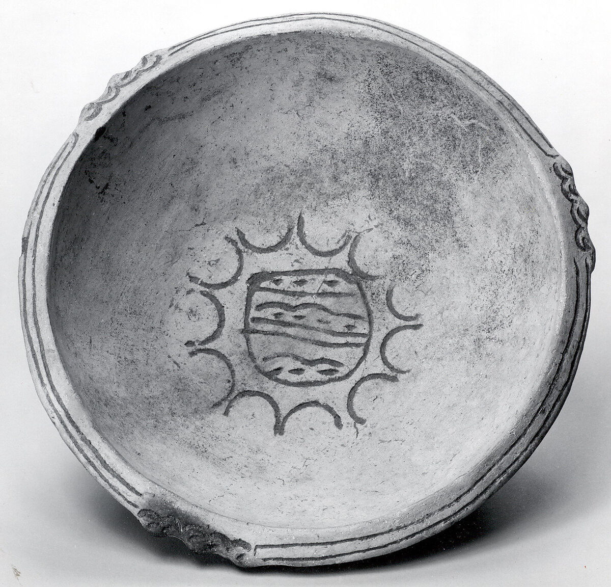 Incised Plate, Ceramic, Olmec 