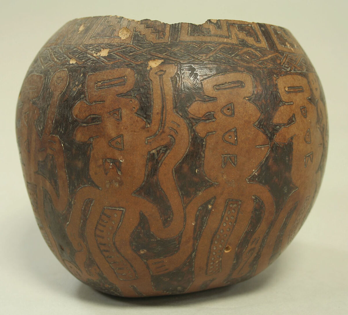Incised Gourd Vessel, Gourd, Central or south coast (?) 