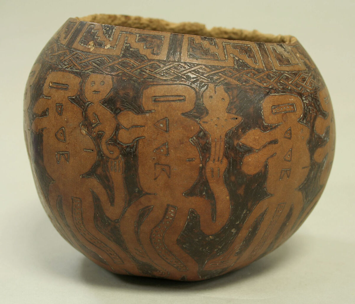 Incised Gourd Vessel, Gourd, Central or south coast (?)