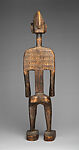 Nyeleni figure, Bamana numu (blacksmith), Wood, brass, thread, Bamana peoples