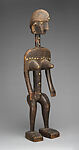 Nyeleni figure, Bamana numu (blacksmith), Wood, brass, thread, Bamana peoples