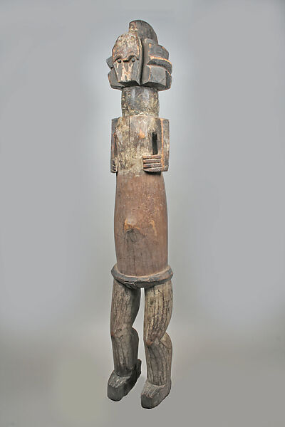 Female Reliquary Figure, Wood, metal, pigment, Mbete peoples 