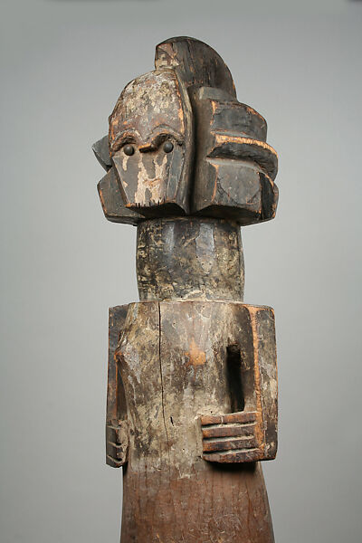 Reliquary Figure, Mbete-Kota artist, Wood, metal, pigment, Mbete-Kota peoples