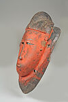 Face Mask (Kpan), Wood, pigment, Baule peoples