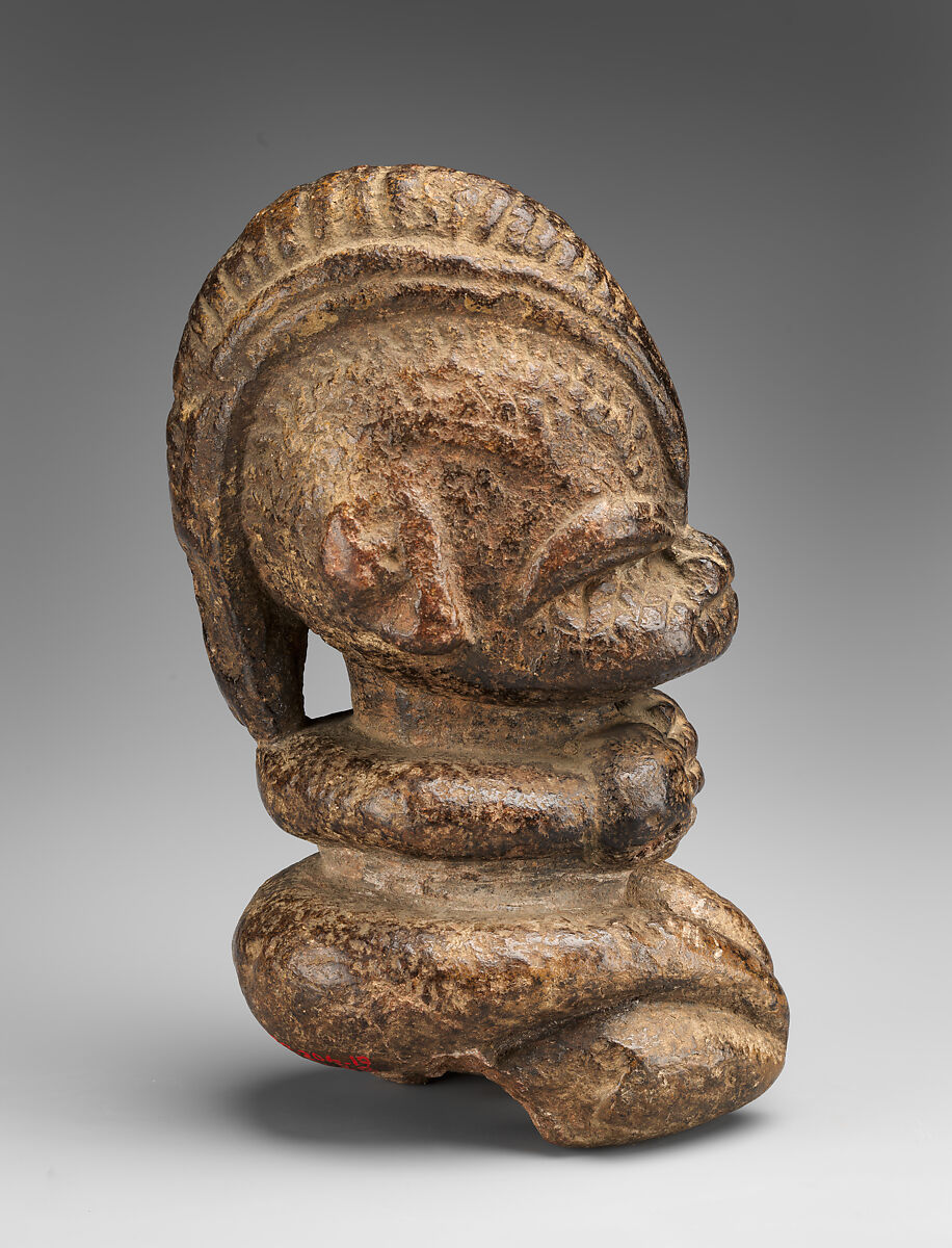 Seated Figure, Temne or Bullom artist(s), Soapstone, steatite, Temne or Bullom