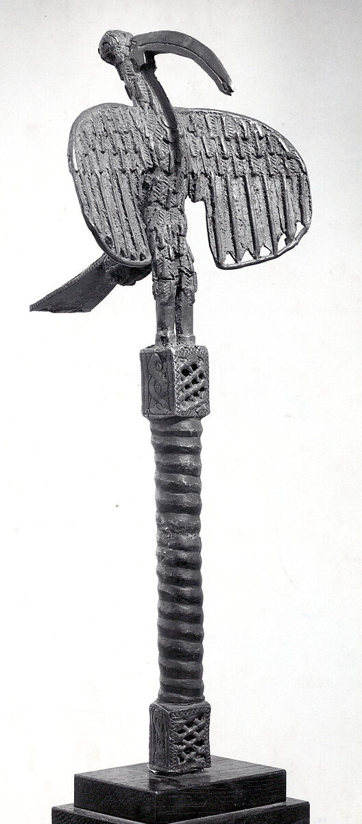 Idiophone: Bird of Prophecy (ahianmwen-oro), Bronze, Edo peoples 