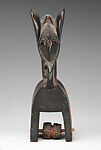 Heddle Pulley with Elephant, Wood, patina, Baule or Guro peoples