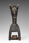 Heddle Pulley with Elephant, Wood, patina, Baule or Guro peoples