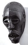 Mask, Wood, pigment, Kongo peoples