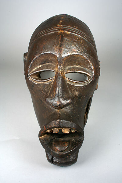 Mask, Wood, pigment, Kongo peoples