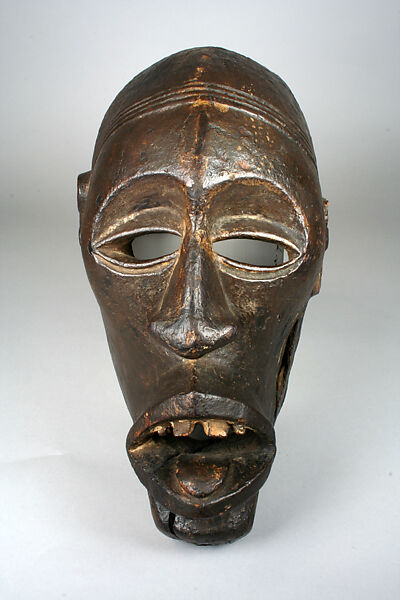 Mask, Wood, pigment, Kongo peoples 