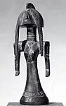 Figure: Female, Wood, pigment, metal band, nails, Bagirmi peoples