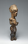 Bwanga bwa bwimpe (female power figure), Luluwa artist and mpaka manga (ritual specialist), Wood, ivory (?), applied organic matter, Luluwa peoples