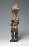 Bwanga bwa bwimpe (female power figure), Luluwa artist and mpaka manga (ritual specialist), Wood, ivory (?), applied organic matter, Luluwa peoples