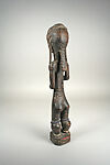 Female Figure, Wood, glass beads, pigment, Baule peoples
