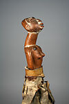 Figure: Female, Wood, rawhide, metal tacks, pigment, Kongo peoples