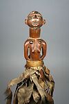 Figure: Female, Wood, rawhide, metal tacks, pigment, Kongo peoples
