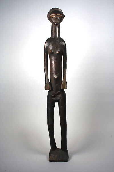 Figure: Female, Wood, pigment, Chokwe peoples 