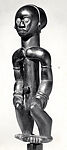 Reliquary Figure (Nlo Bieri), Wood, brass, tacks, Fang peoples