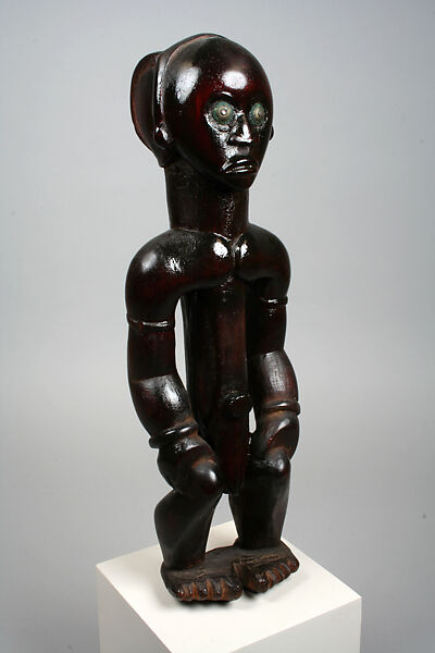 Eyema byeri (reliquary guardian figure), Fang artist, Wood, brass, tacks, Fang peoples