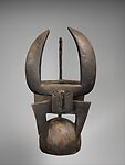 Kablé (buffalo helmet mask), Northern Tussian or Siemu blacksmith, Ceiba(?) wood, cane, fiber, Northern Tussian or Siemu