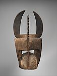 Kablé (buffalo helmet mask), Northern Tussian or Siemu blacksmith, Ceiba(?) wood, cane, fiber, Northern Tussian or Siemu
