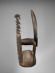 Kablé (buffalo helmet mask), Northern Tussian or Siemu blacksmith, Ceiba(?) wood, cane, fiber, Northern Tussian or Siemu