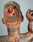 Power Figure: Male (Nkisi Nkondi), Wood, mirror, cloth, paint, pigment, Kongo peoples