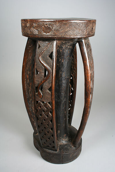 Prestige Stool, Wood, Kuba peoples