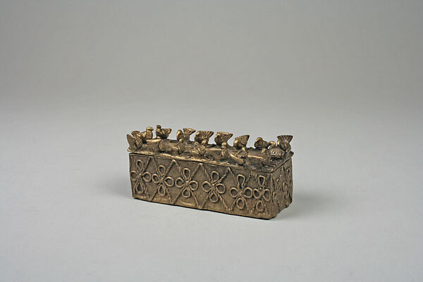 Gold Dust Box, Brass, Asante 