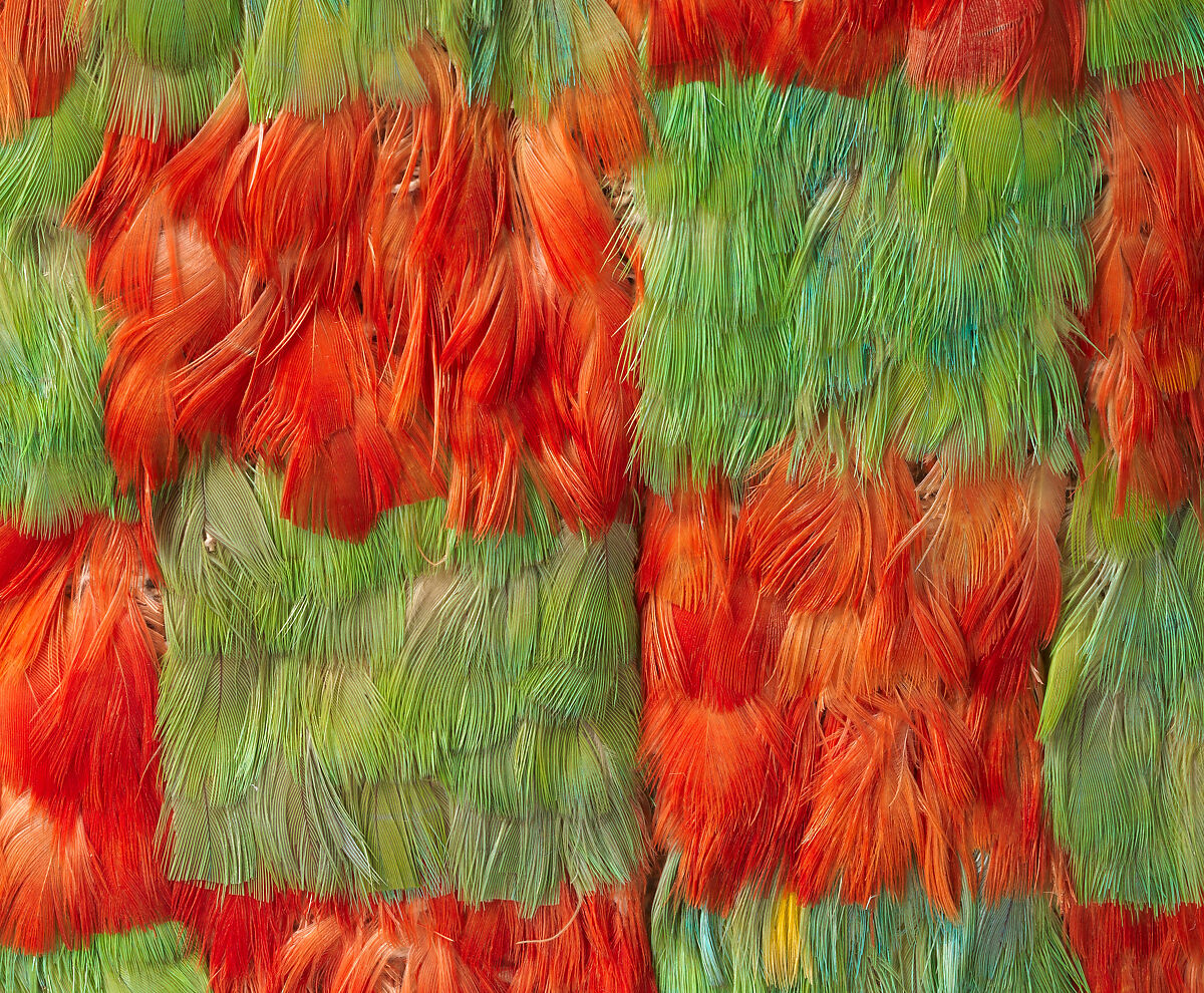 Miniature Dress, Ica artist, Cotton, feathers, Ica