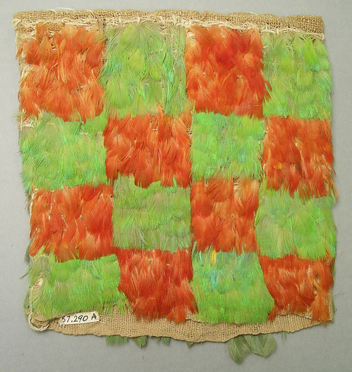 Miniature Dress, Ica artist, Cotton, feathers, Ica