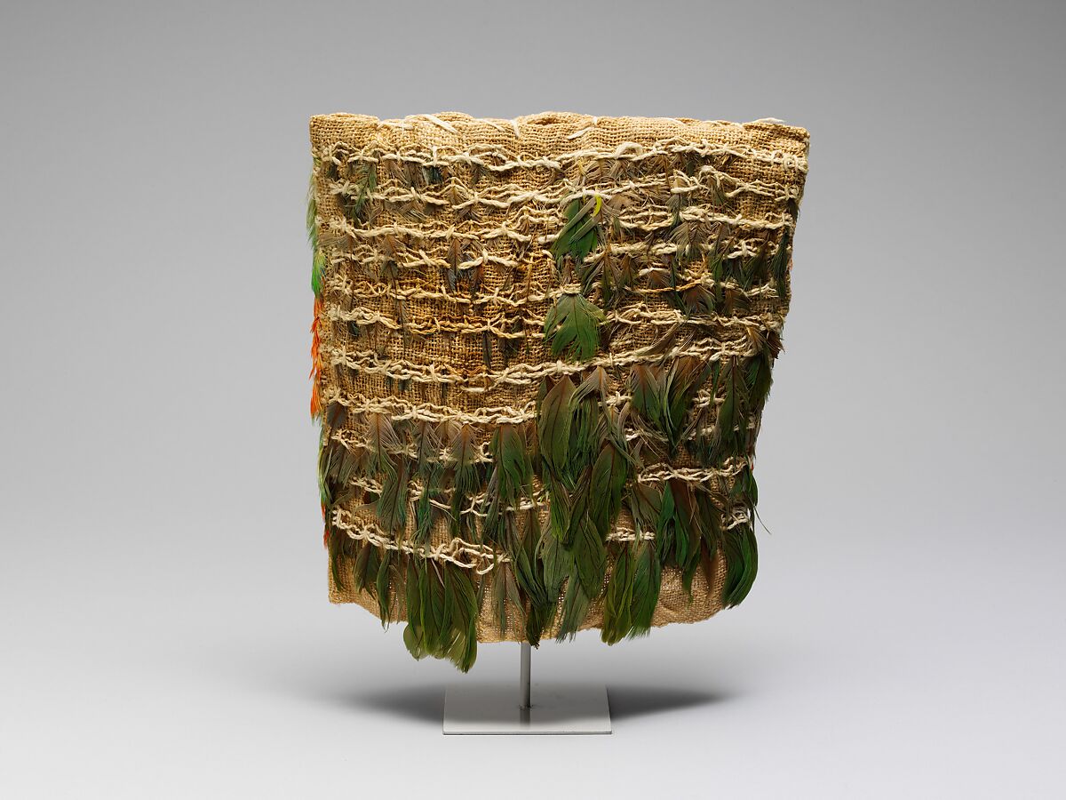 Miniature Dress, Ica artist, Cotton, feathers, Ica