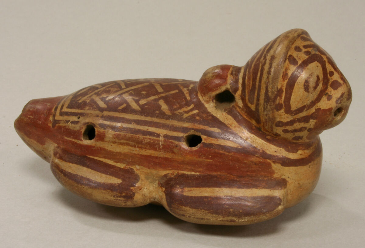 Ocarina, Ceramic, pigment, Guanacaste-Nicoya 