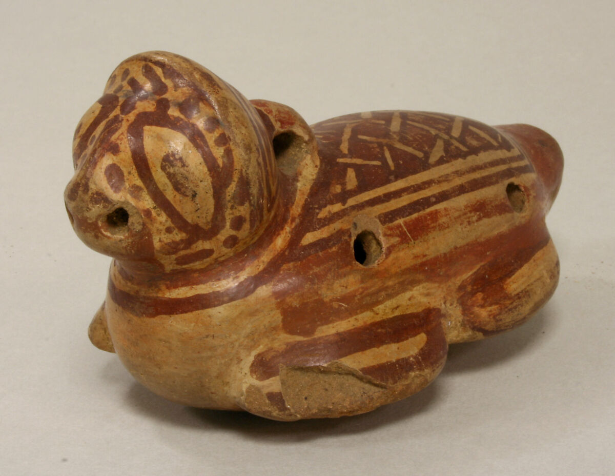 Ocarina, Ceramic, pigment, Guanacaste-Nicoya