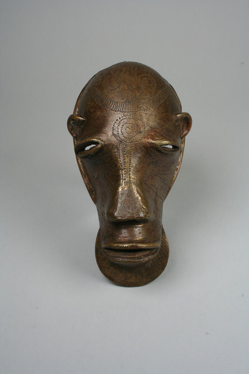 Gold Weight: Mask, Brass, Brong 