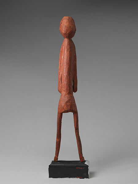 Figure: Male, Wood, pigment, Bari peoples